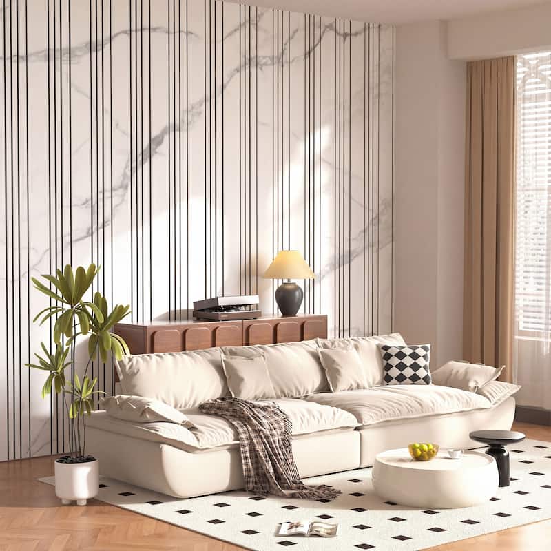 23.6" x 23.6" Wood Slat Acoustic Wall Panels for Ceiling and Wall Decor, 8-Pack (31 sq ft)