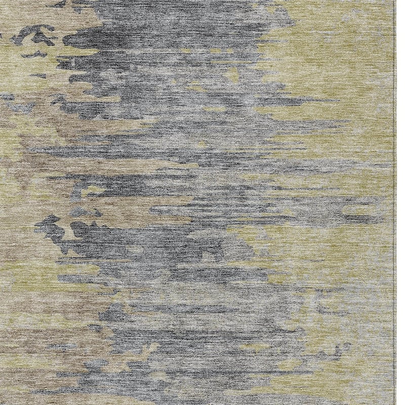 HomeRoots Abstract Transitional Rectangle Outdoor Rug