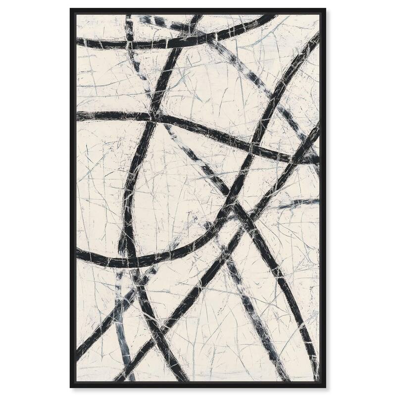 Intersecting Lines II Canvas by Art Remedy - Black - 10" x 15"