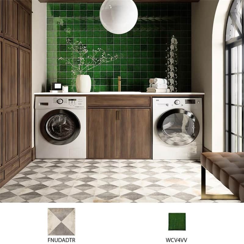 Merola Tile D'Anticatto Decor Triangoli 8-3/4" x 8-3/4" Porcelain Floor and Wall Tile