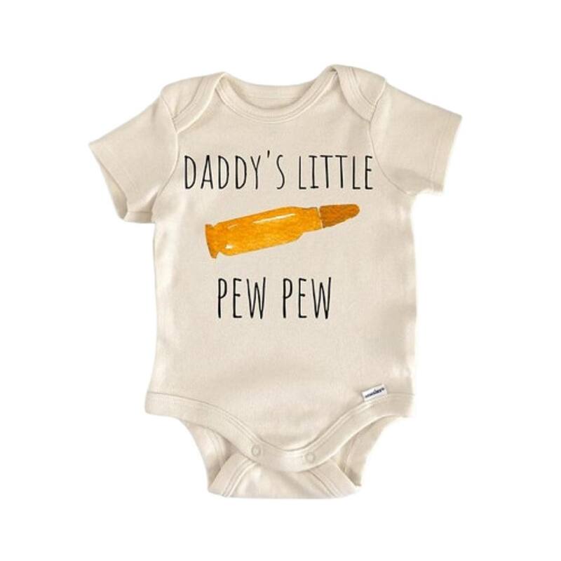 Military Army - Baby Boy Girl Clothes Infant Bodysuit Funny Cute Newborn - White - Newborn