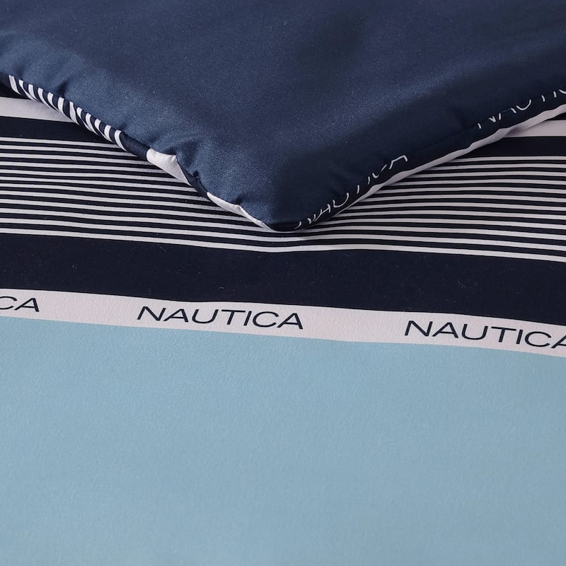 Nautica Elliot Reversible Navy Comforter Bonus Set