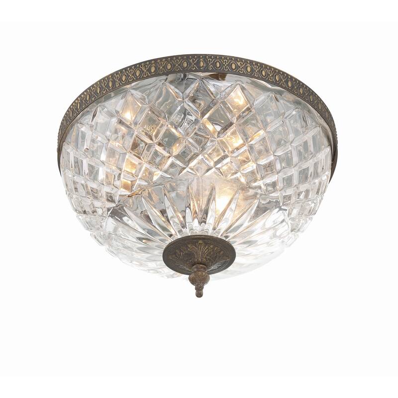 Crystorama Lighting Group Richmond 3 Light 12" Wide Flush Mount Bowl