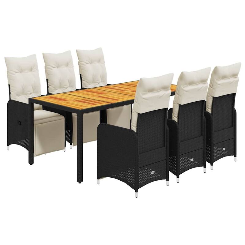 vidaXL Bistro Set Black - 21.5 x 23.0 x 36.2