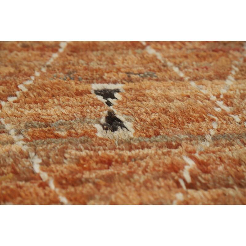 Trellis Moroccan Oriental Area Rug Handmade Wool Carpet - 6'9" x 9'8"