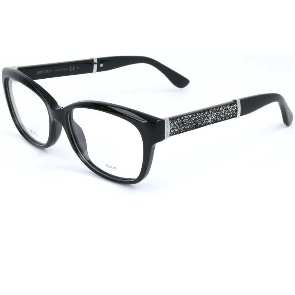 Jimmy Choo Women's 53mm Black Glitter Opticals JC178-FA3-53