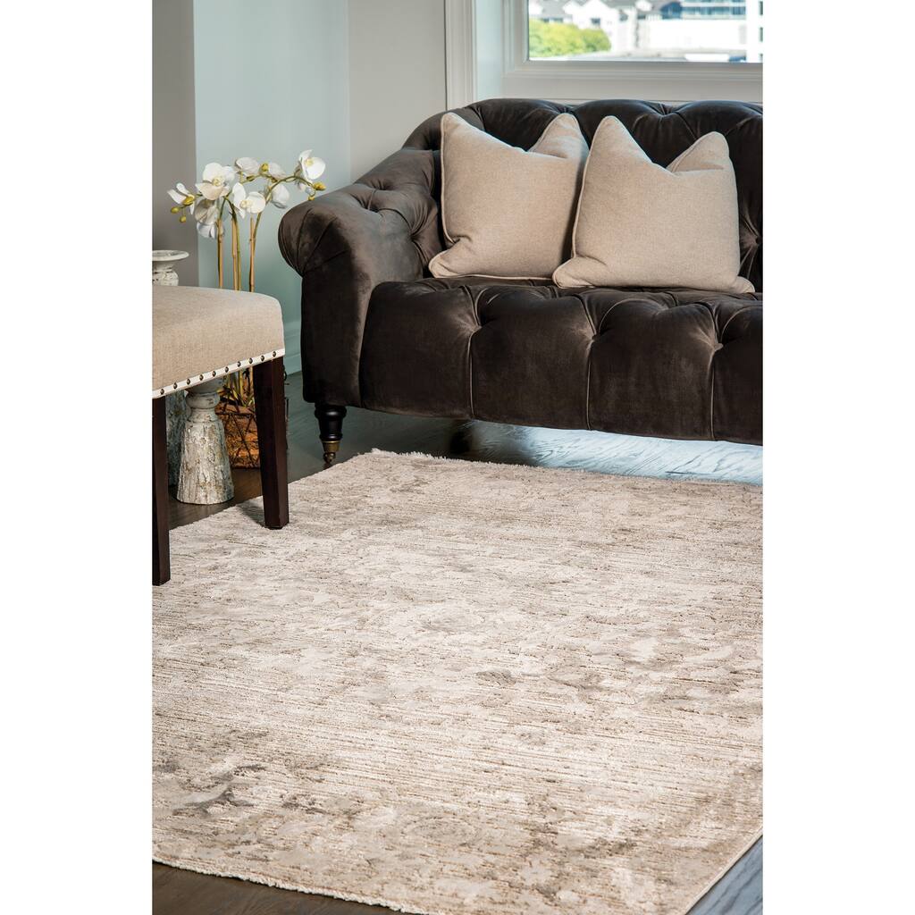 Westfield Home Danaus Alessi Taupe Area Rug - Overstock - 31038284