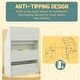 preview thumbnail 5 of 7, HOMCOM Kids Bookcase Multi-Shelf Rack Organizer with Storage Drawer for Books, Playroom, Pale Green