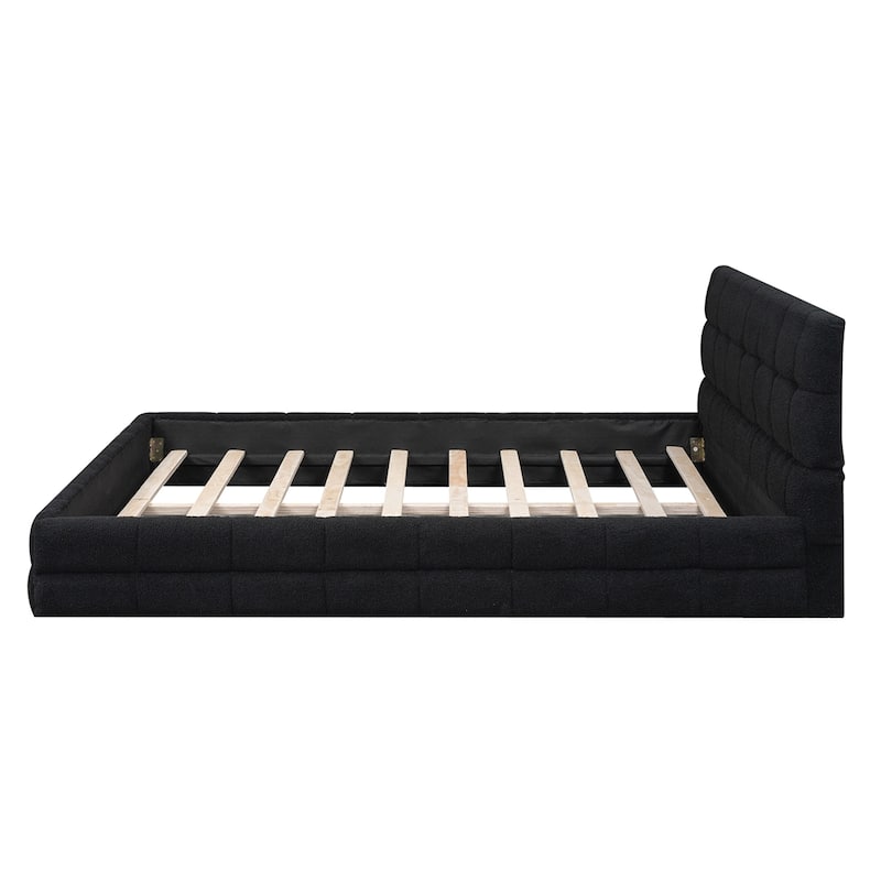 Queen Size Upholstered Platform Bed