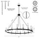 preview thumbnail 22 of 20, Black Wagon Wheel Chandelier Modern Farmhouse Chandelier