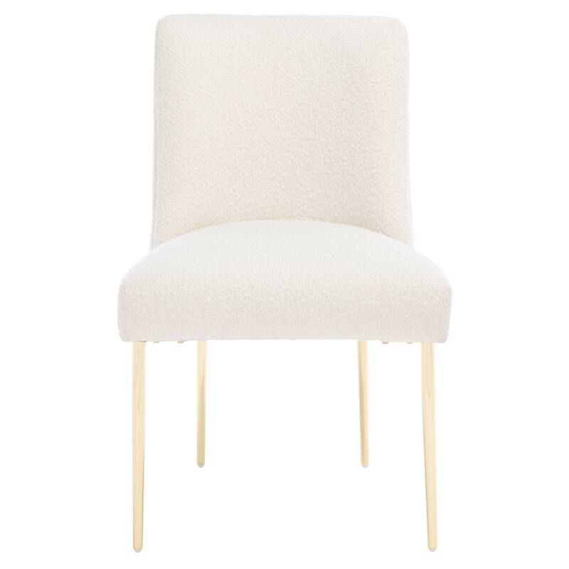 SAFAVIEH Couture Melonie Velvet Accent Chair - Mustard / Brass - 28"x23"x35.3" - 28" W x 23" D x 35" H - 28Wx23Dx35H