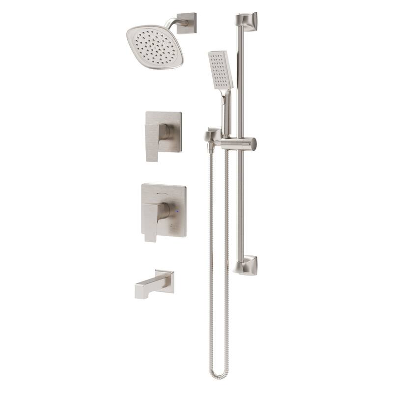 Symmons 499615TRM Verity HydroMersion Pressure Balanced Tub and Shower - Satin Nickel