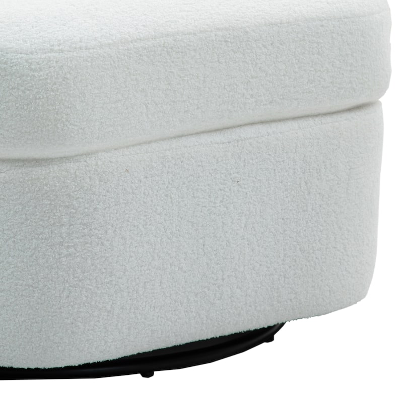 Upholstered Swivel Barrel Accent Chair (Set of 2)