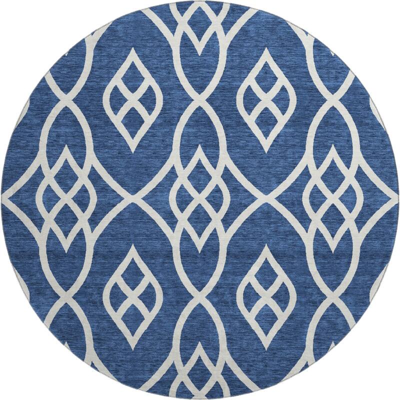 Premium Washable Super Soft Transitional Scroll Mayfield Rug