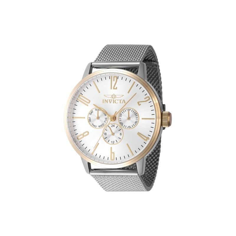 Invicta Men's 47595 Specialty Quartz Chronograph Silver Dial Watch