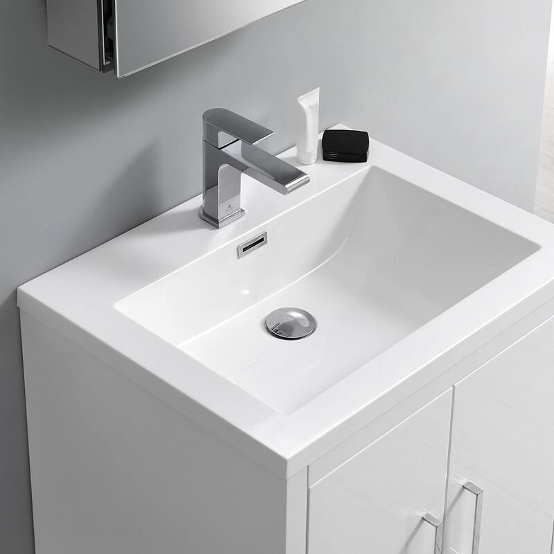 Fresca Senza 30" Free Standing Single Basin Vanity Set with MDF