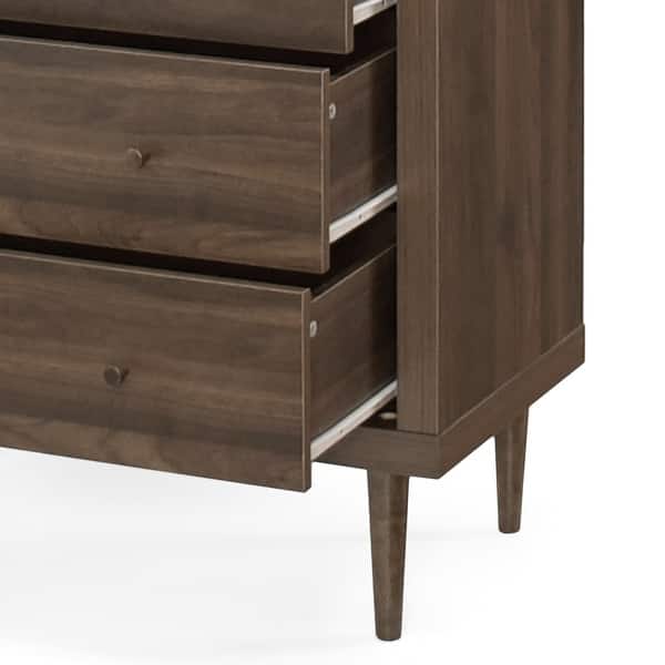 Small Size Wooden 4 Drawers with Dot Handles,Chest Dresser with Deep  Drawers,Dark Brown - Bed Bath & Beyond - 42477503