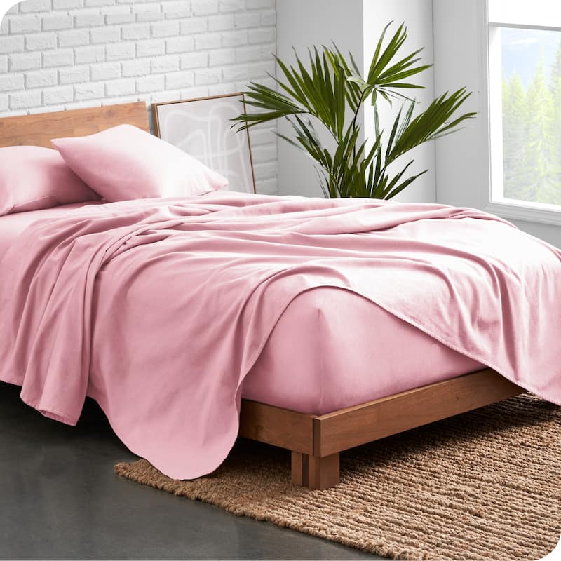 Bare Home Organic Cotton Flannel Sheet Set