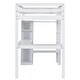 preview thumbnail 25 of 24, Wood Loft Bed Frame with Storage Shelves,1 Cabinet and 2 Drawers,L-shaped Desk,Full Size