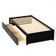 preview thumbnail 4 of 7, Twin Platform Bed with 2 Drawers, Solid Wood Frame, No Box Spring Need