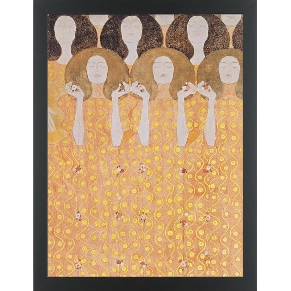 Shop Easy Art Prints Gustav Klimt S Choir Of The Paradise Angels Premium Canvas Art Overstock 25767125