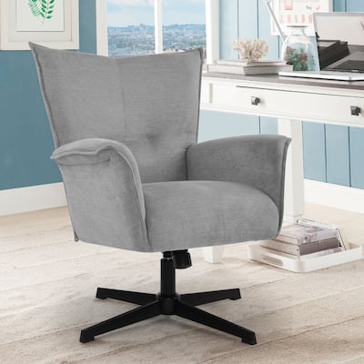 Upholstered High Back Home Office Chair Swivel Computer Desk Chair Vanity Chair Bedroom Chair
