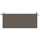preview thumbnail 30 of 30, vidaXL Patio Queen Bench with Cushion 53.1" Solid Acacia Wood - 53.2" x 21.7" x 37.4"