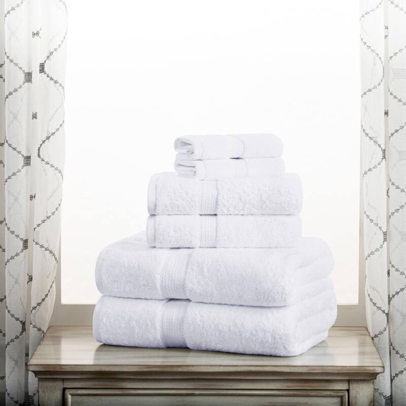 Superior Egyptian Cotton Heavyweight Solid Plush Towel Set