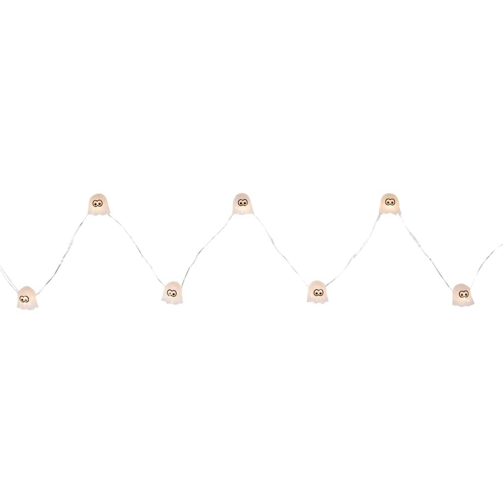 10-Count LED Halloween Ghost Fairy Lights 5.25ft Copper Wire