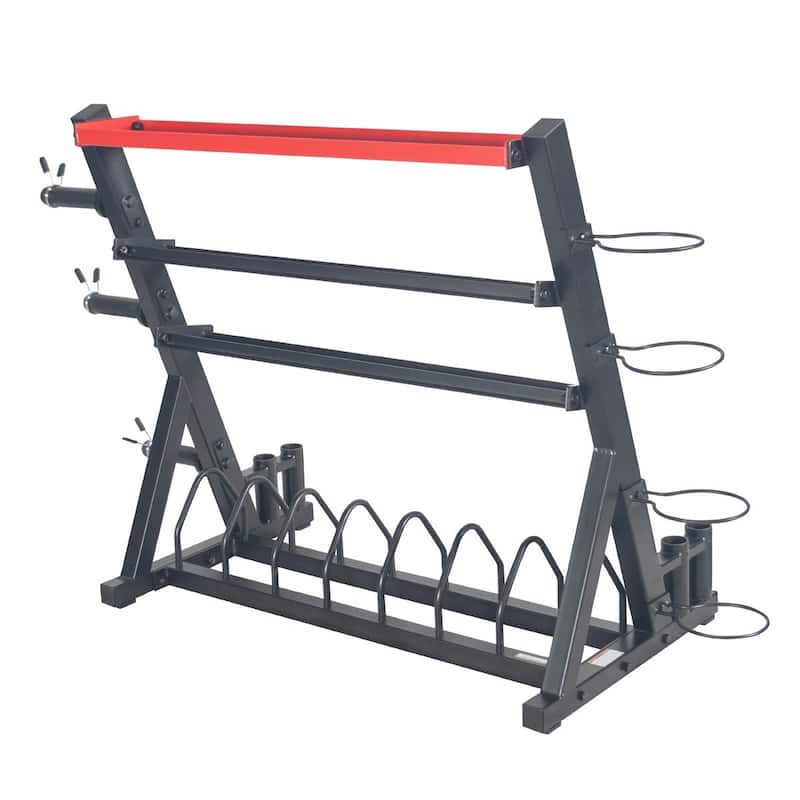Sunny Health Fitness All-In-One Weights Storage Rack