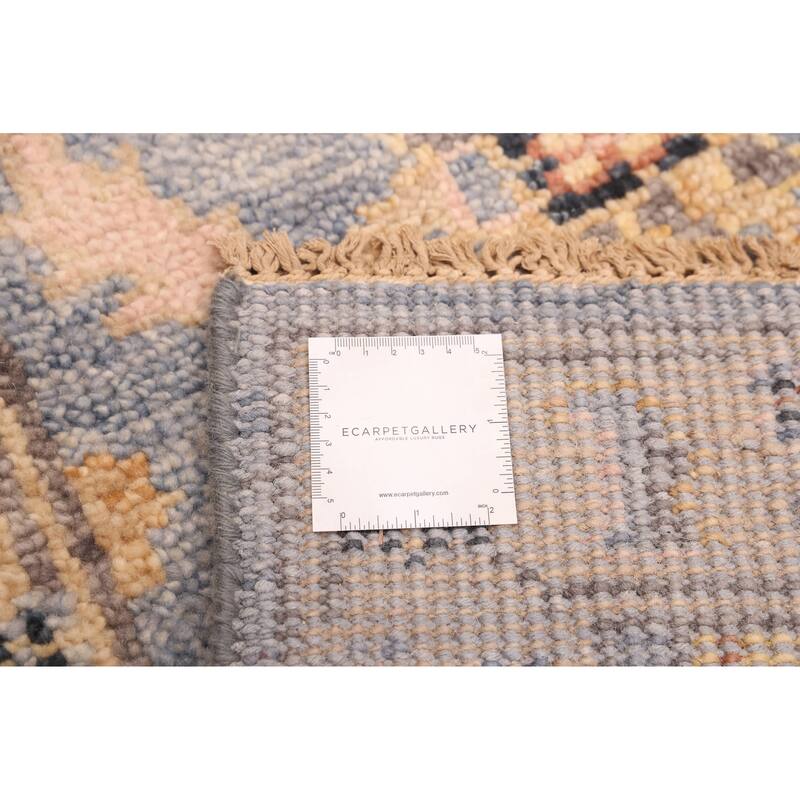 ECARPETGALLERY Hand-knotted Jules Serapi Light Denim Blue Wool Rug - 2'6 x 8'0