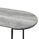 preview thumbnail 7 of 5, Yin Contemporary Black and Grey 47-inch Steel Computer Desk by Furniture of America