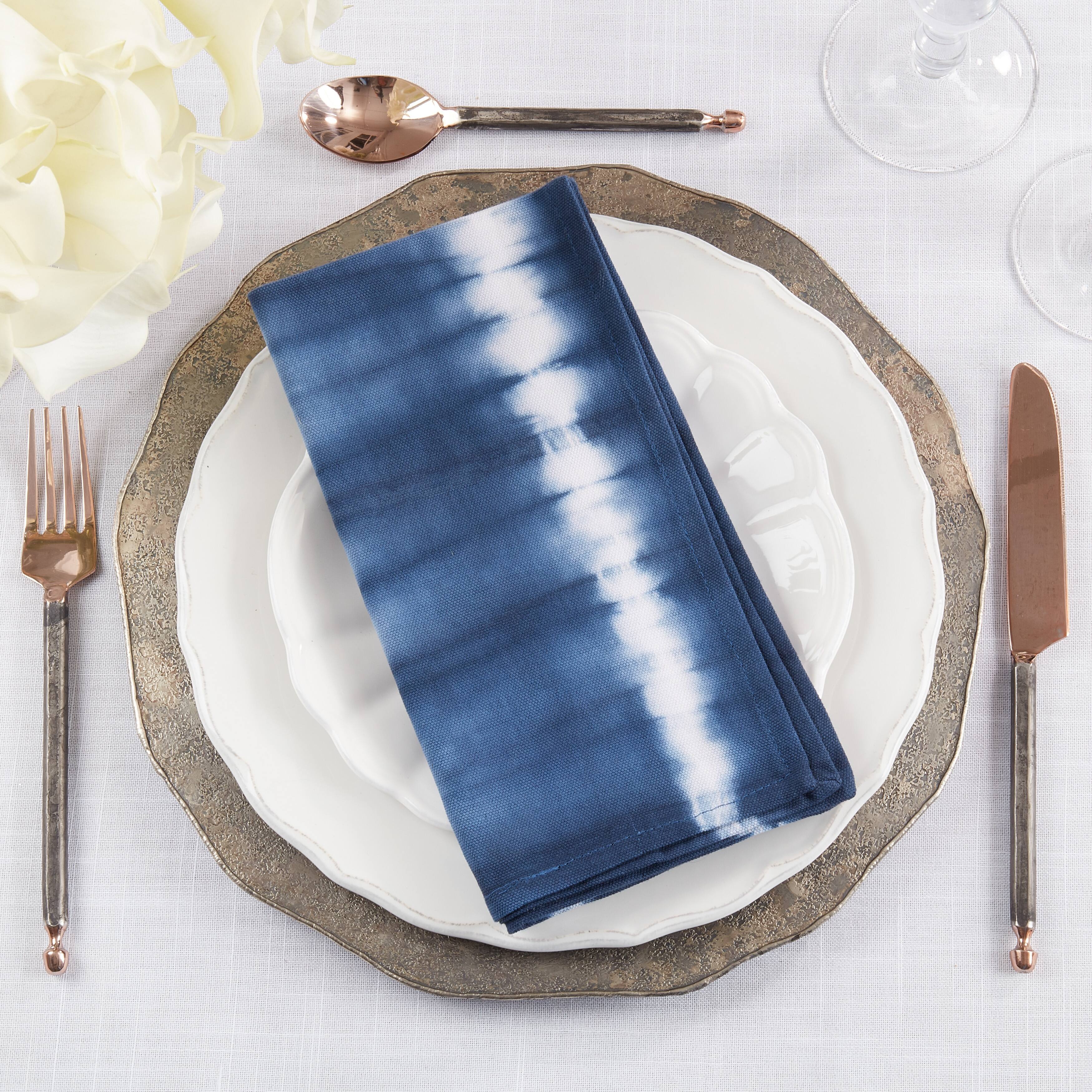 Groovy Tie Dye Table Napkin with Striped Pattern (Set of 4) Bed Bath