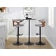 preview thumbnail 51 of 141, Carson Carrington Viby Adjustable Bar Stool with Rounded T Footrest (Set of 2)