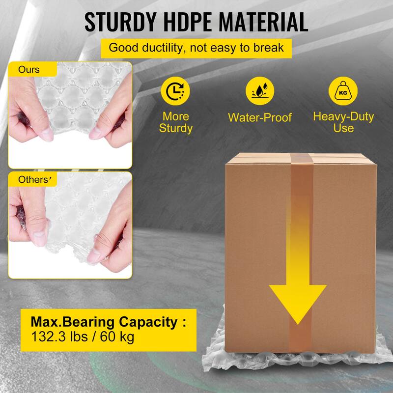 UIMOSO Air Cushion Film, 984Ft Length Air Pillow Bubble Bags Film, 16 Inch Width Film, Roll Bubble Bags Film for Wrap Machine