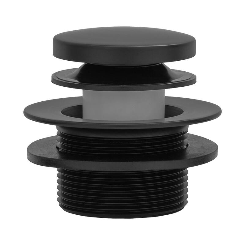 Tub Drain and Two-Hole Overflow Cover for Bath Tubs - Matte Black - YES