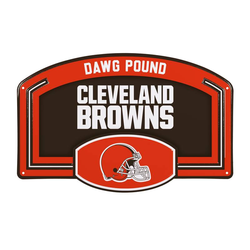 Cleveland Browns Embossed Steel Wall Sign, 11" x 17"