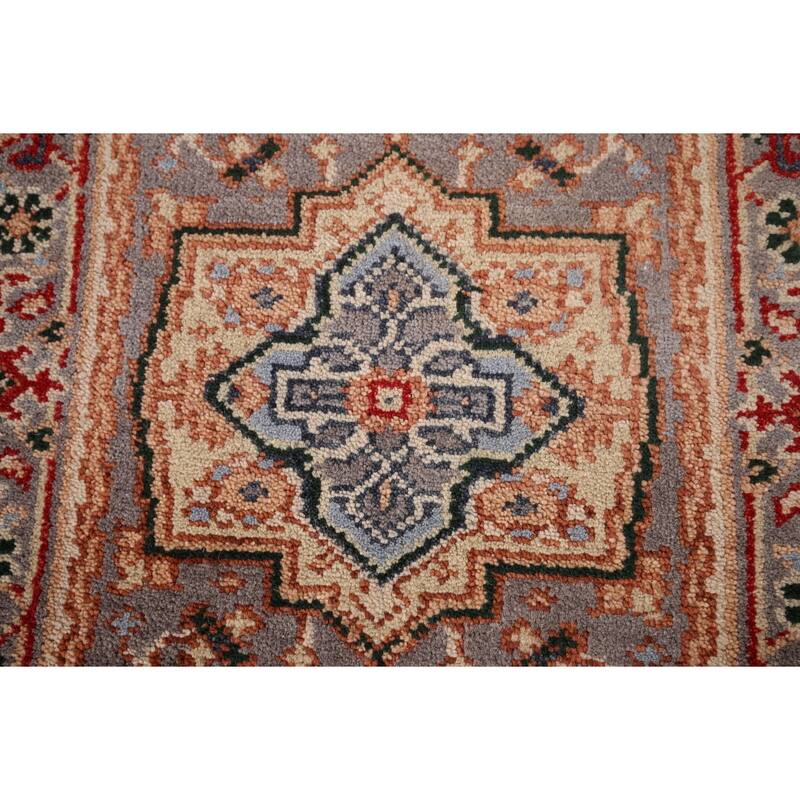 Gray Heriz Serapi Indian Accent Rug Handmade Oriental Wool Carpet - 2'0" x 3'0"
