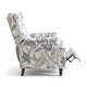 preview thumbnail 34 of 91, Linen Manual Upholstered Recliner with Wood Legs