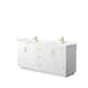 Option White, Gold Trim, Giotto Quartz Top