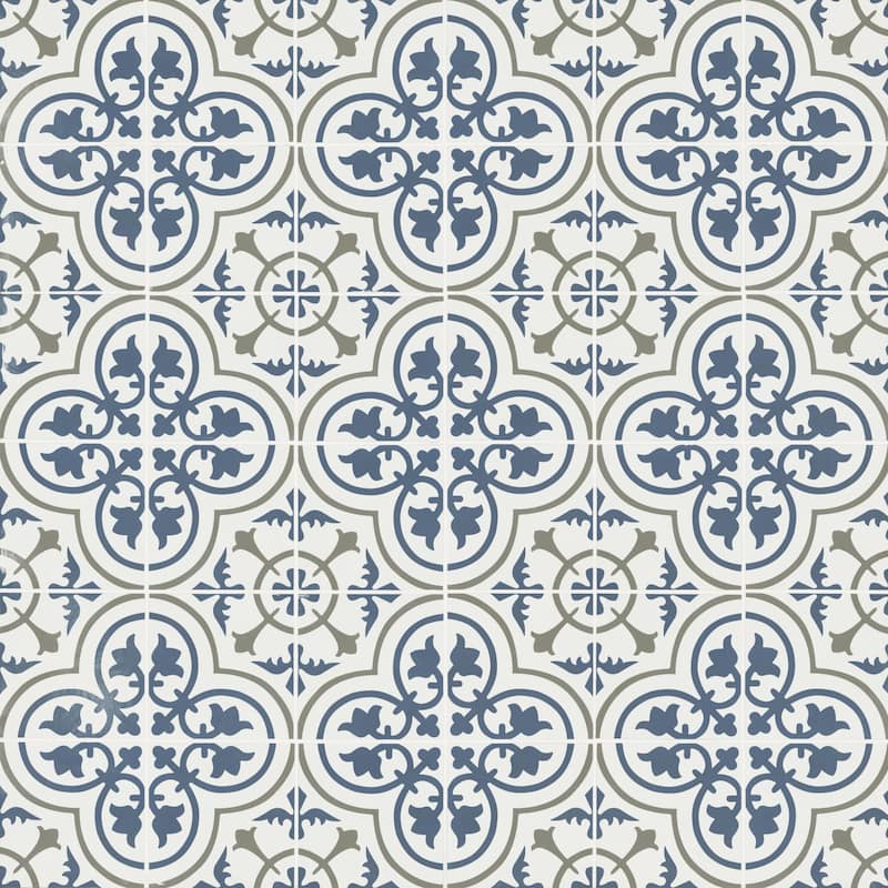 Ackland AKNPTAMA8X8M-CA Amara - 8" x 8" Porcelain Encaustic Floor and - Ravon
