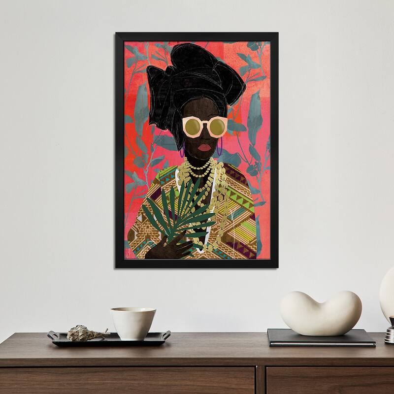 Modern Turban Woman I Premium Framed Poster by Nikki Chu