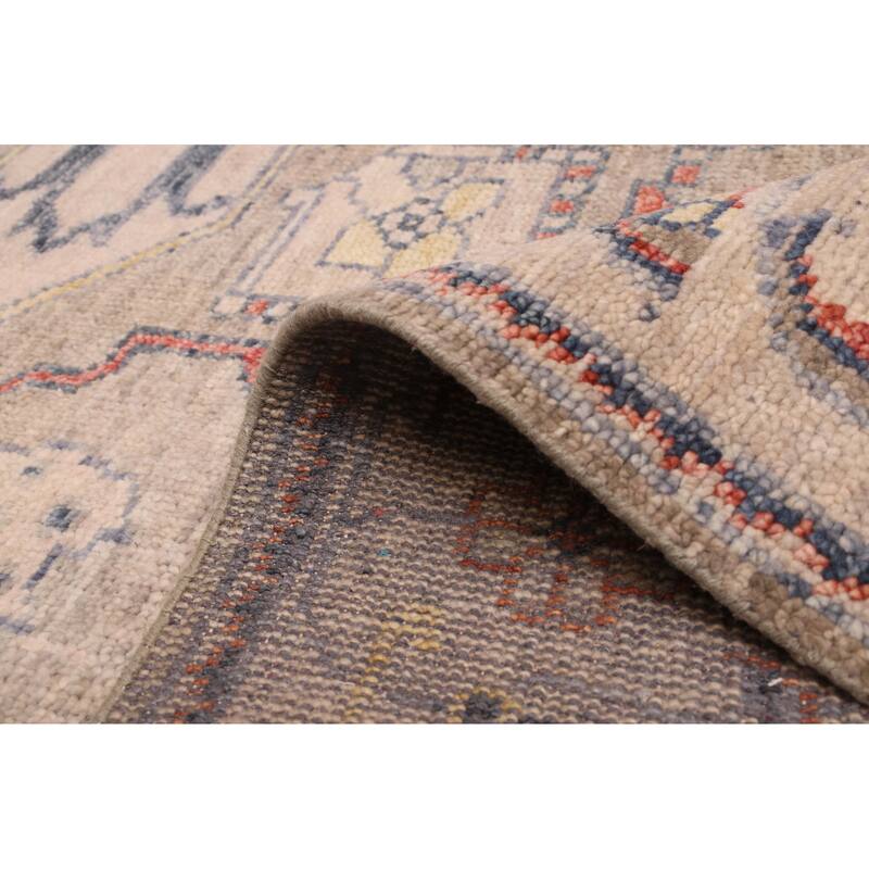 ECARPETGALLERY Hand-knotted Jules Serapi Taupe Wool Rug - 8'1 x 10'2