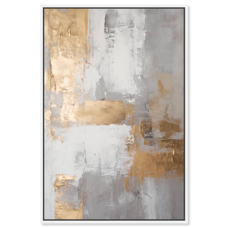 Woven Reminiscence IV Canvas by Art Remedy - White - 16" x 24"