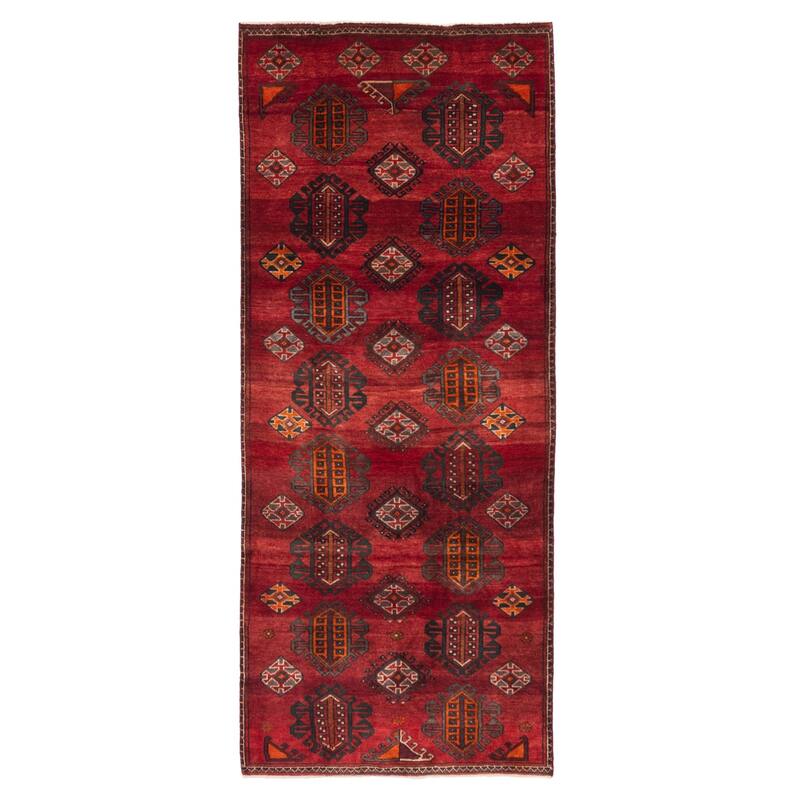 ECARPETGALLERY Hand-knotted Konya Anatolian Red Wool Rug - 3'5 x 8'3