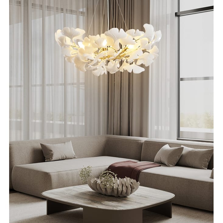 KAYLA Luxury Ginkgo Branch Chandelier for Living Room, Dining Room, Foyer, Kitchen Island