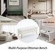 preview thumbnail 38 of 92, Velvet Storage Ottoman Bench with gold legs and Nailhead Trim for Bedroom/End of Bed/Entryway/Window