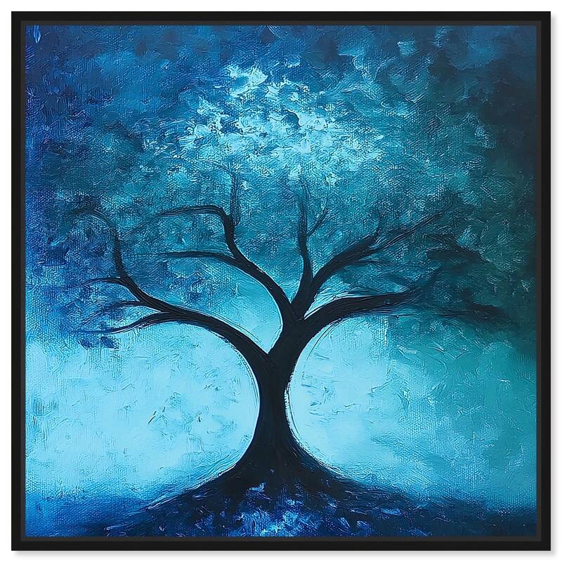 Tree of Opposites III Canvas by Art Remedy - Black - 12" x 12"