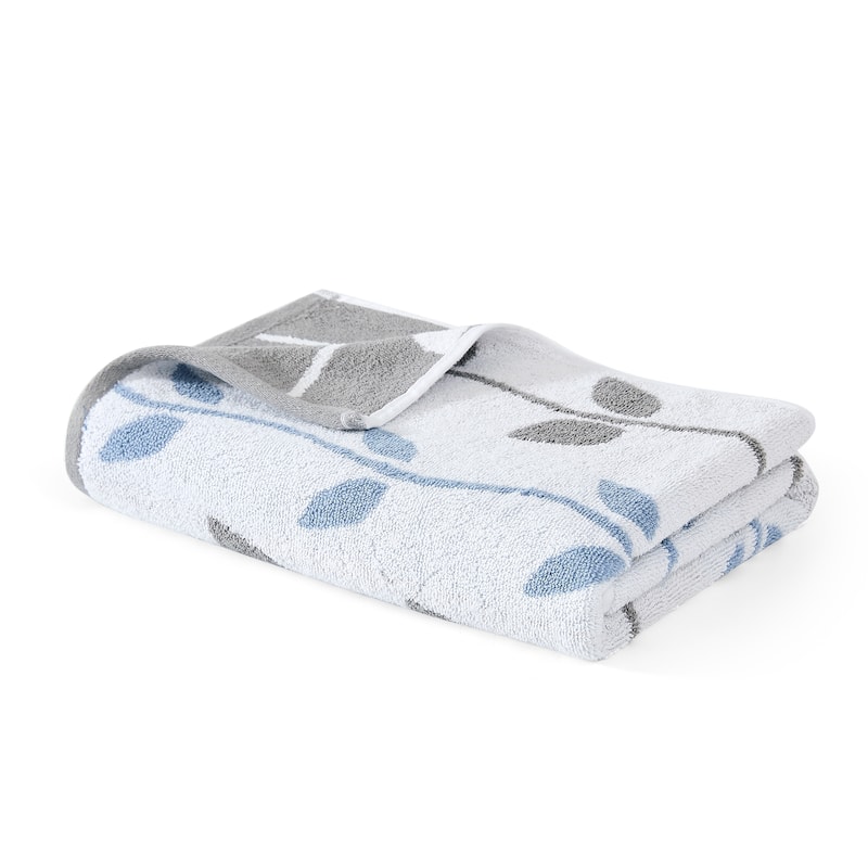 Modern Threads 6-Piece Yarn Dyed Organic Vines Towel Set