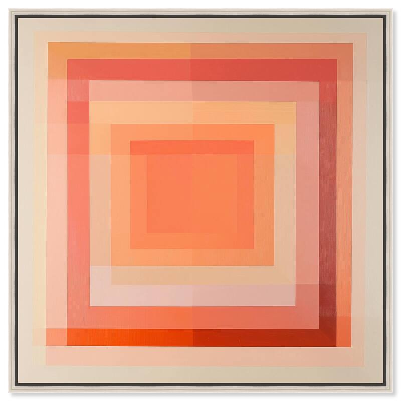 Minimal Color Blocks III Canvas by Art Remedy - 40" x 40" - Silver